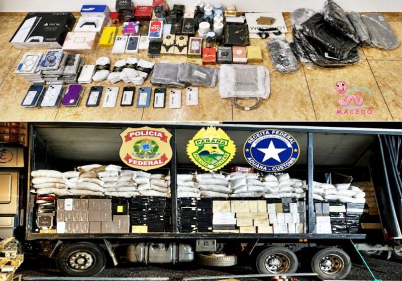  Contrabando na região de Guarapuava. Carro com cerca de R$ 30 mil em mercadorias do Paraguai e, Caminhão com uma carga de vinhos avaliada em um milhão de reais