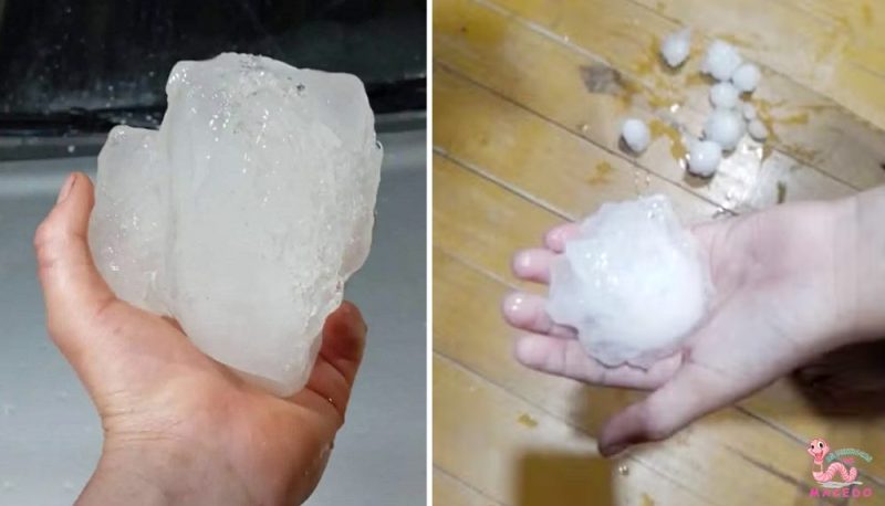  Pedras de granizo do tamanho de bolas de tênis atingem o interior do Paraná