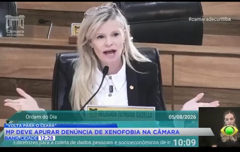  MPPR denuncia vereadora de Curitiba por prática de discriminação por procedência nacional ao dizer que colega deveria “voltar para o Ceará”